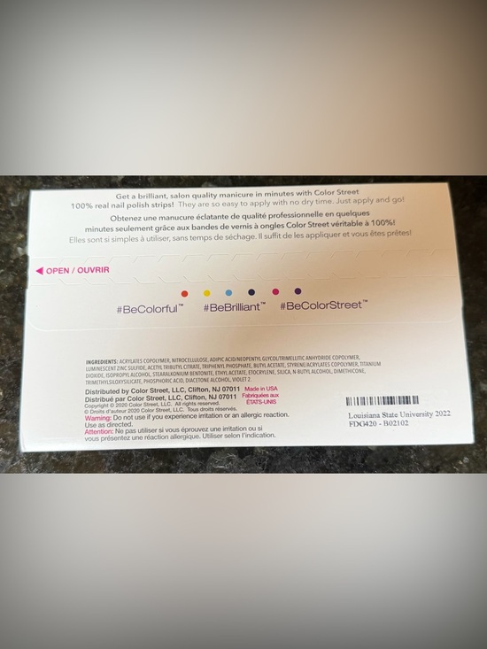 RETIRED Color Street Set (Louisiana State University 2022) - Picture 3 of 4